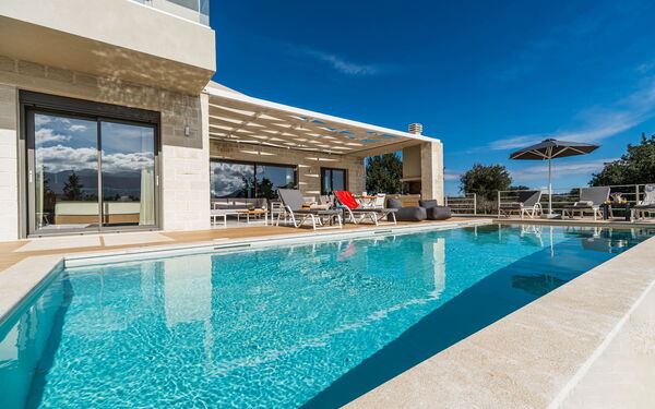 Villa Orientem Bis: basseng, Eksteriør, Hage, Sommer, Utendørs