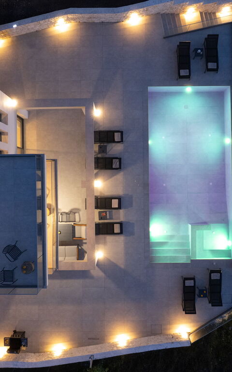 Villa Cocona: basseng, Visningar