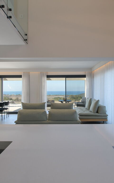 Villa Cocona: Kjøkken, Stue