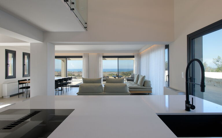 Villa Cocona: Kjøkken, Stue