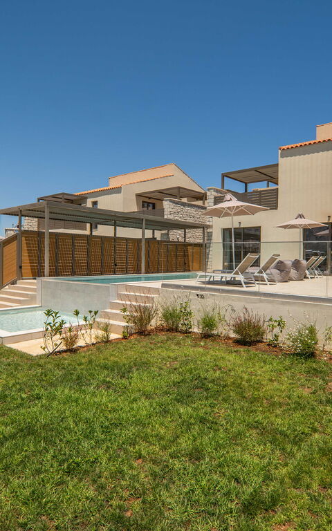 Villa Zen Chrysi: basseng, Eksteriør, Hage, Utendørs