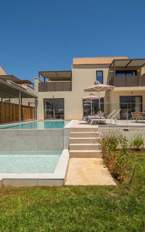 Villa Zen Chrysi: basseng, Eksteriør, Hage, Utendørs