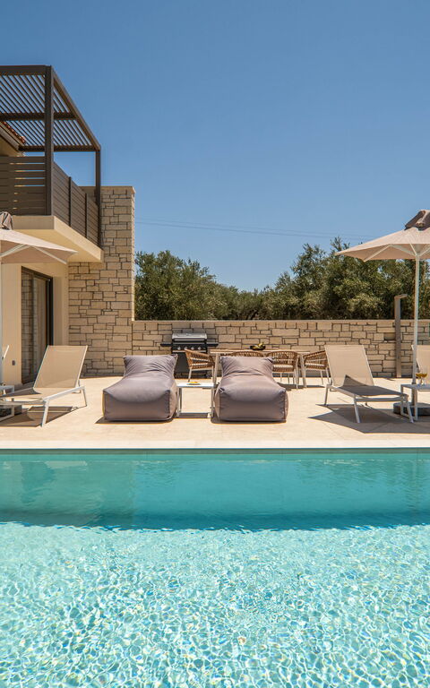 Villa Zen Chrysi: basseng, Eksteriør, Utendørs