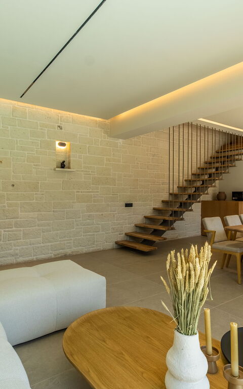 Villa Zen Chrysi: Lunsjrom, Stue