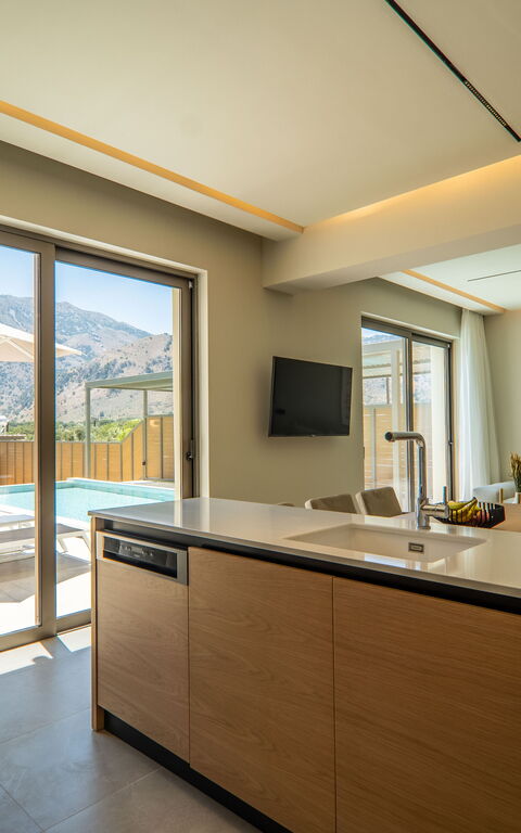 Villa Zen Chrysi: Kjøkken