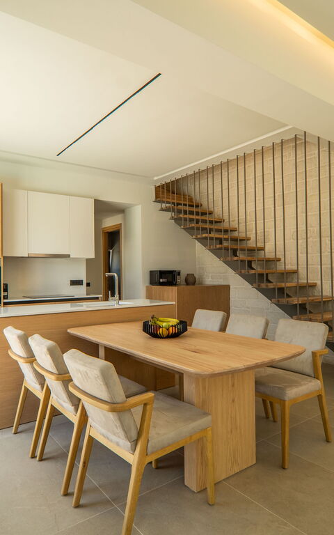 Villa Zen Aphrodite: Kjøkken, Lunsjrom