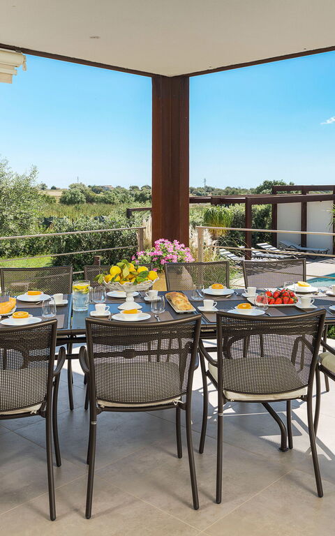 Corte Antigua: Balkong / terrasse / uteplass, basseng, Eksteriør, Hage, Utendørs