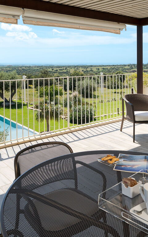 Corte Antigua: Balkong / terrasse / uteplass, basseng, Eksteriør, Hage, Utendørs