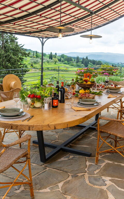 Villa Tenuta Casenuove: Balkong / terrasse / uteplass, Eksteriør, Utendørs, Visningar