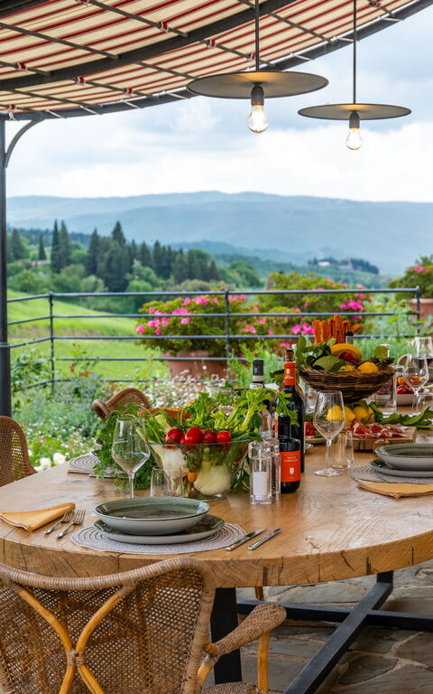 Villa Tenuta Casenuove: Balkong / terrasse / uteplass, Eksteriør, Utendørs, Visningar