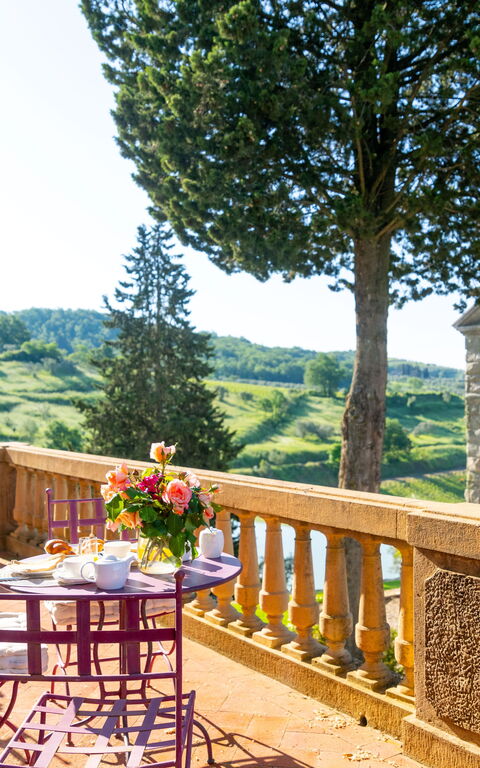 Villa Tenuta Casenuove: Balkong / terrasse / uteplass, Eksteriør, Utendørs, Visningar