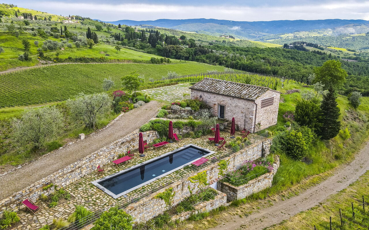 Villa Tenuta Casenuove: basseng, Visningar