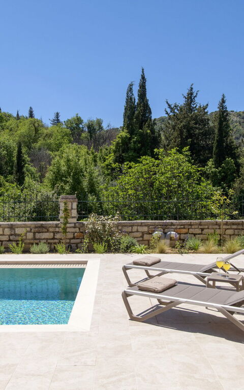 Villa Eleas Ikos: basseng, Eksteriør, Utendørs