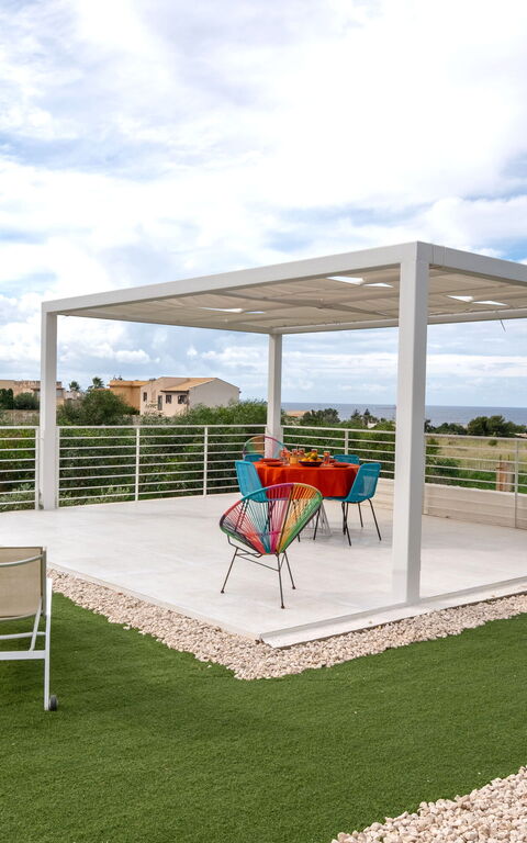 Villa Pizzolungo: Balkong / terrasse / uteplass, Utendørs