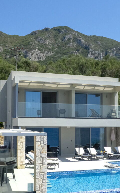 Villa Alkyoni: basseng, Hage, Utendørs, Visningar