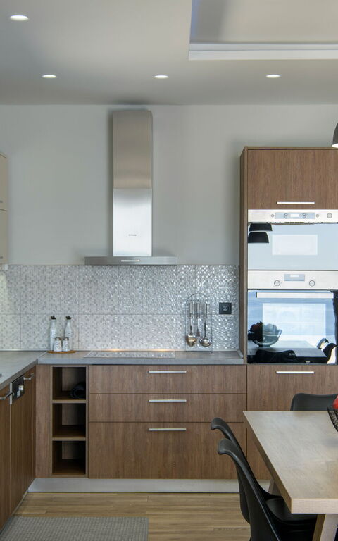 Villa Alkyoni: Kjøkken, Lunsjrom