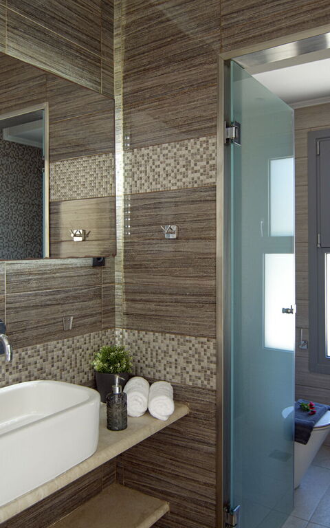 Villa Alkyoni: Baderom