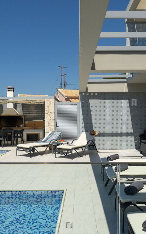 Villa Alkyoni: basseng, Eksteriør, Utendørs