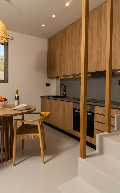 Lofos Horizon Villa: Kjøkken, Lunsjrom