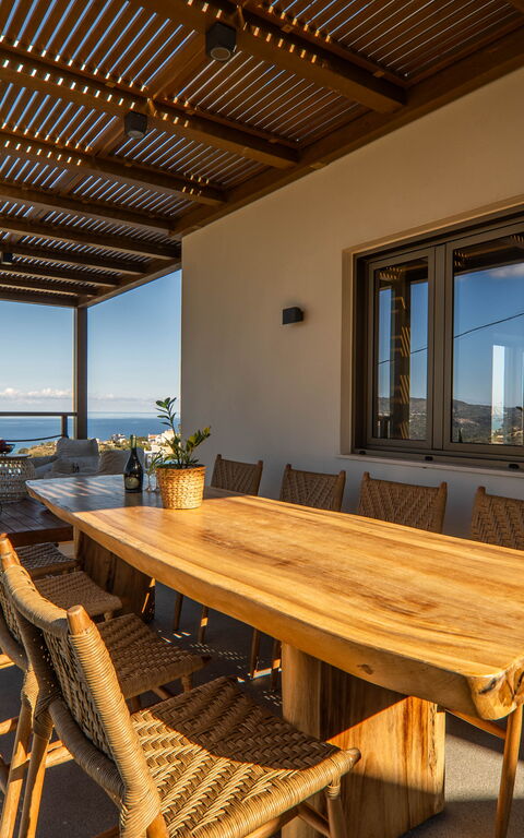 Lofos Horizon Villa: Balkong / terrasse / uteplass, Eksteriør, Utendørs