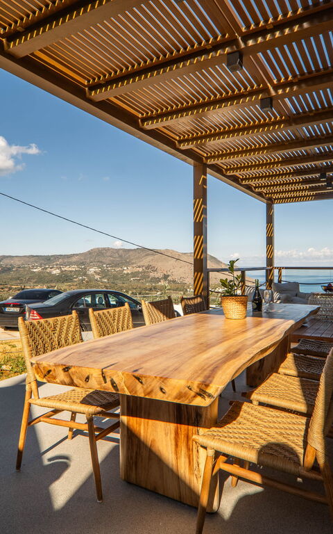 Lofos Horizon Villa: Balkong / terrasse / uteplass, Eksteriør, Utendørs