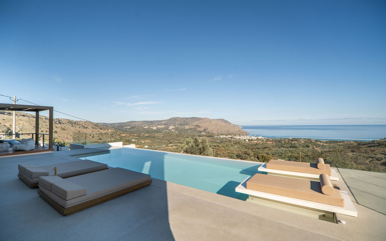 Lofos Horizon Villa: basseng, Eksteriør, Utendørs