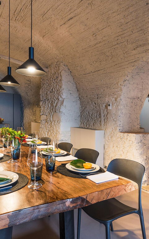 Villa Continella: Kjøkken, Lunsjrom