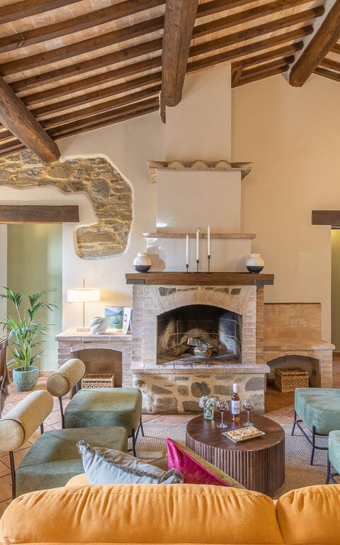 Podere Peteglia: Lunsjrom, Stue