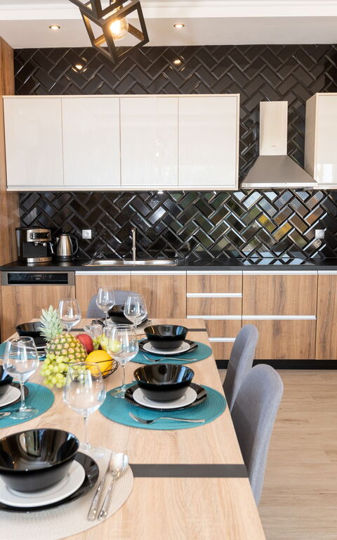 Villa Olympia: Kjøkken, Lunsjrom