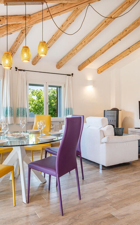 Villa Zephyros: Lunsjrom, Stue