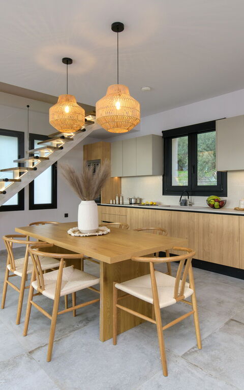 Villa Elais: Kjøkken, Lunsjrom