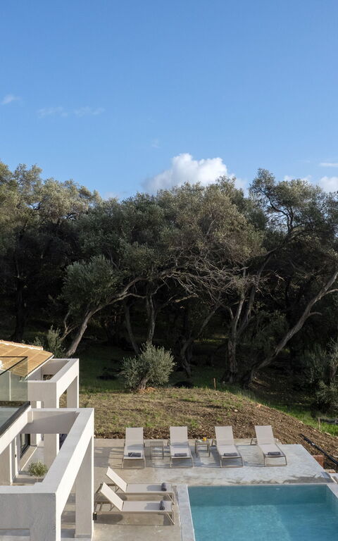 Villa Elais: basseng, Utendørs