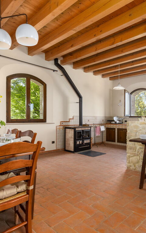 Villa Belvedere San Bartolo: Kjøkken, Lunsjrom