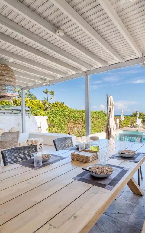 Aya Thekla Beach House: Balkong / terrasse / uteplass, basseng, Eksteriør, Utendørs