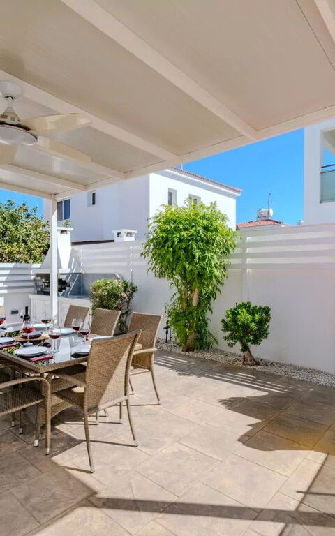 Ayia Triada Beach Gardens: Balkong / terrasse / uteplass, Eksteriør, Utendørs