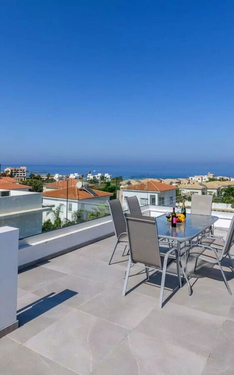 Mylos Lifestyle Seaview Villa #15: Balkong / terrasse / uteplass