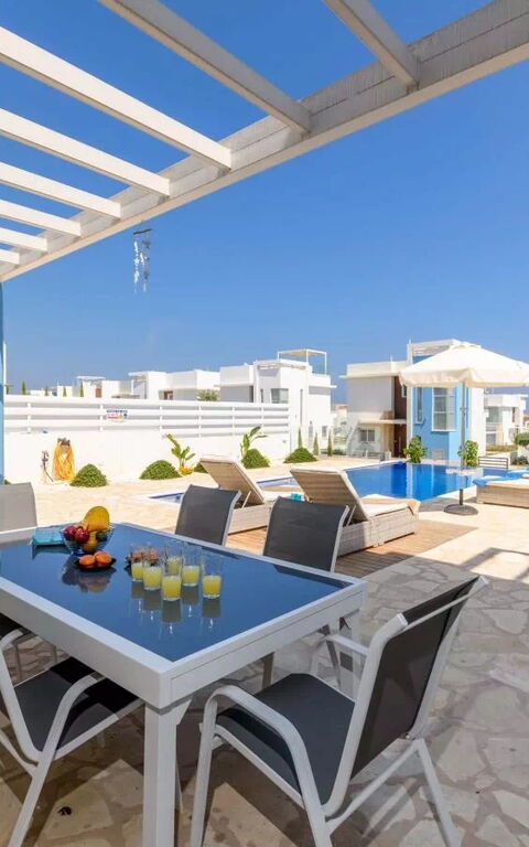 Mylos Lifestyle Seaview Villa #21: Balkong / terrasse / uteplass, basseng, Eksteriør, Utendørs