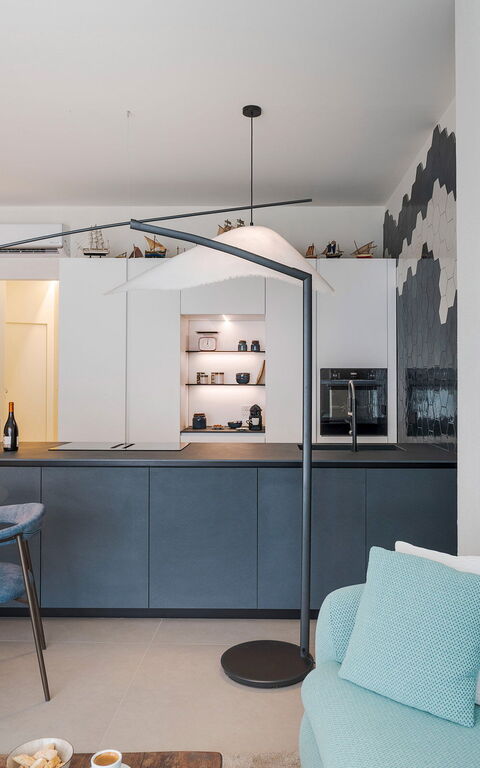 La Prua Apartament: Kjøkken, Lunsjrom, Stue