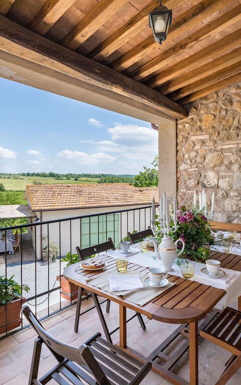 Villa a Casa di Giovanni: Balkong / terrasse / uteplass, Eksteriør, Utendørs, Visningar